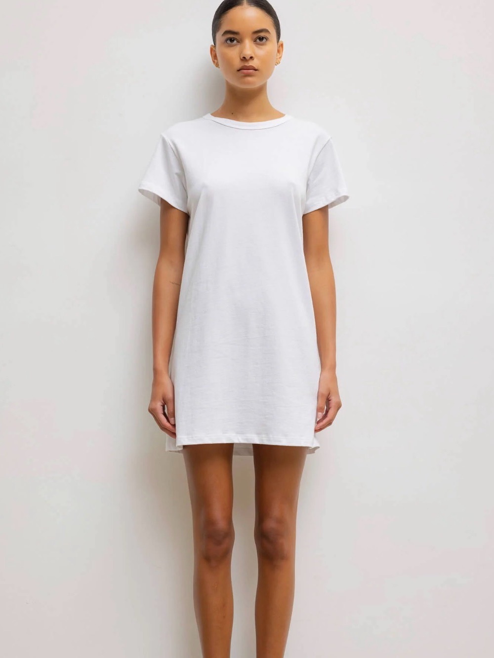 LESET EUC Margo Dress T Shirt White Size Large